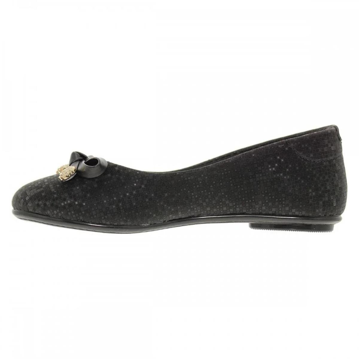 Sapatilha Molekinha Laço Detalhes Infantil - Preto Preto 4