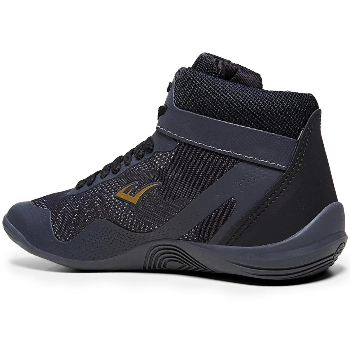 Tênis Everlast Cano Alto Forceknit 5 Masculino - Cinza e Dourado Cinza/Dourado 4