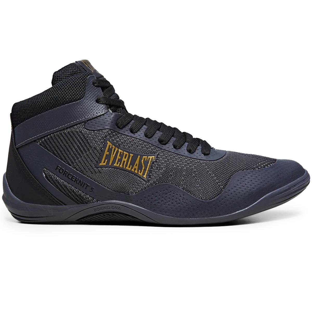Tênis Everlast Cano Alto Forceknit 5 Masculino - Cinza e Dourado Cinza/Dourado 2