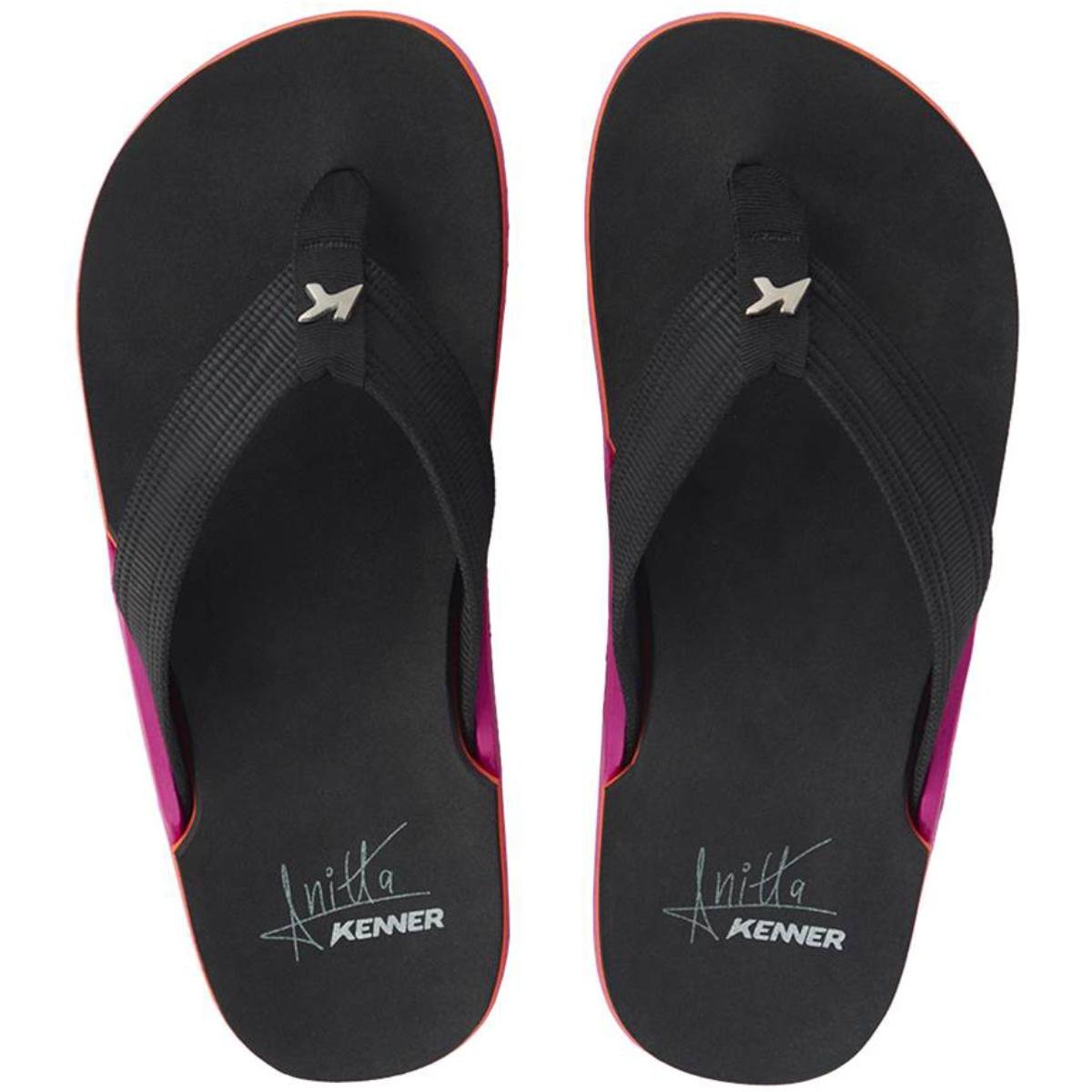 Chinelo Kenner Anitta Nk6 Pro Masculino - Preto e Rosa Preto/Rosa 2