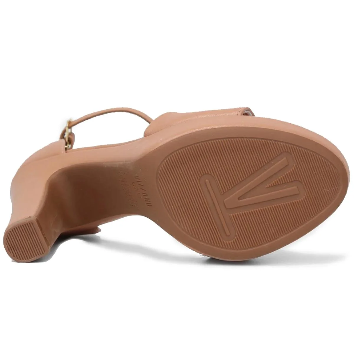 Sandália Meia Pata Vizzano Salto Alto Feminina - Bege Bege 5