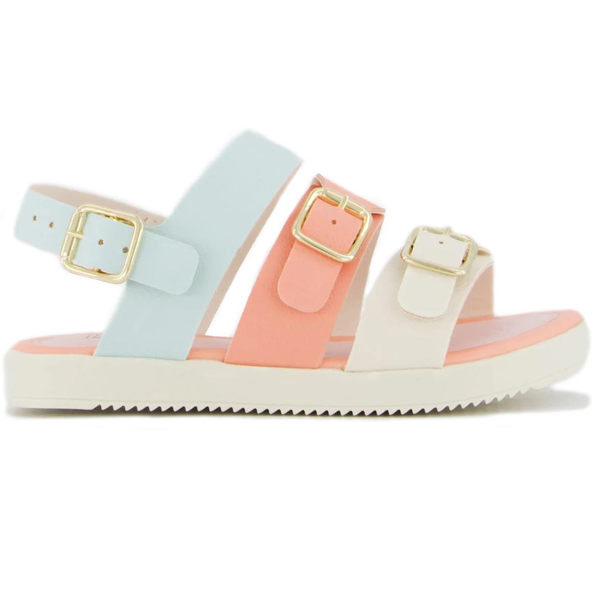 Sandália Infantil Klin Lola Menina - Branco e Rosa Branco/Rosa 2