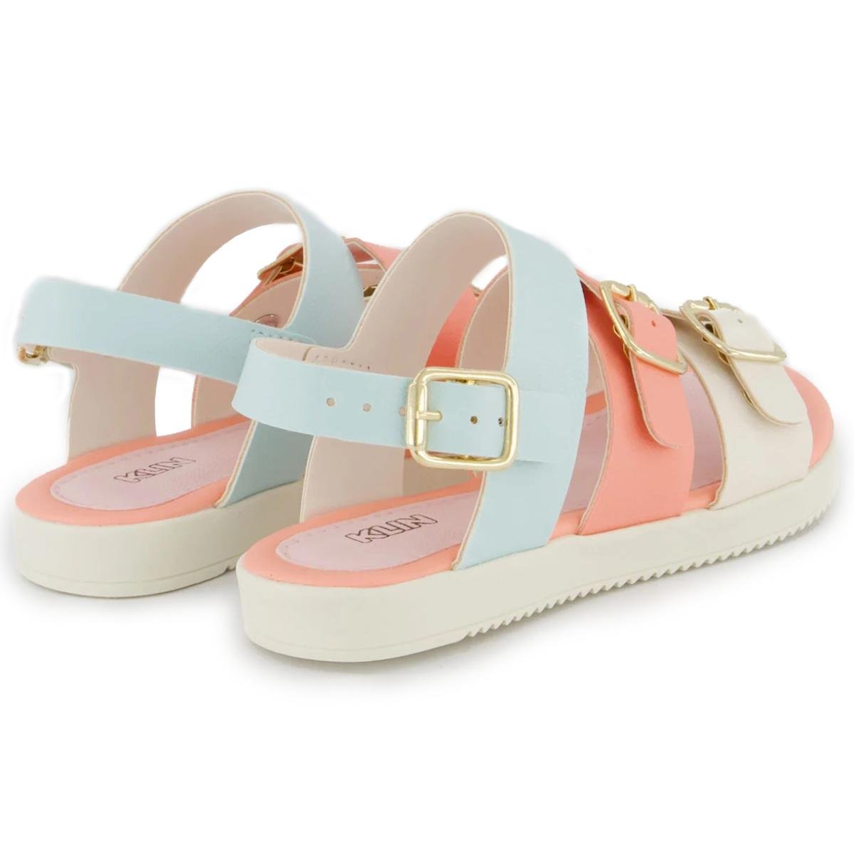 Sandália Infantil Klin Lola Menina - Branco e Rosa Branco/Rosa 4