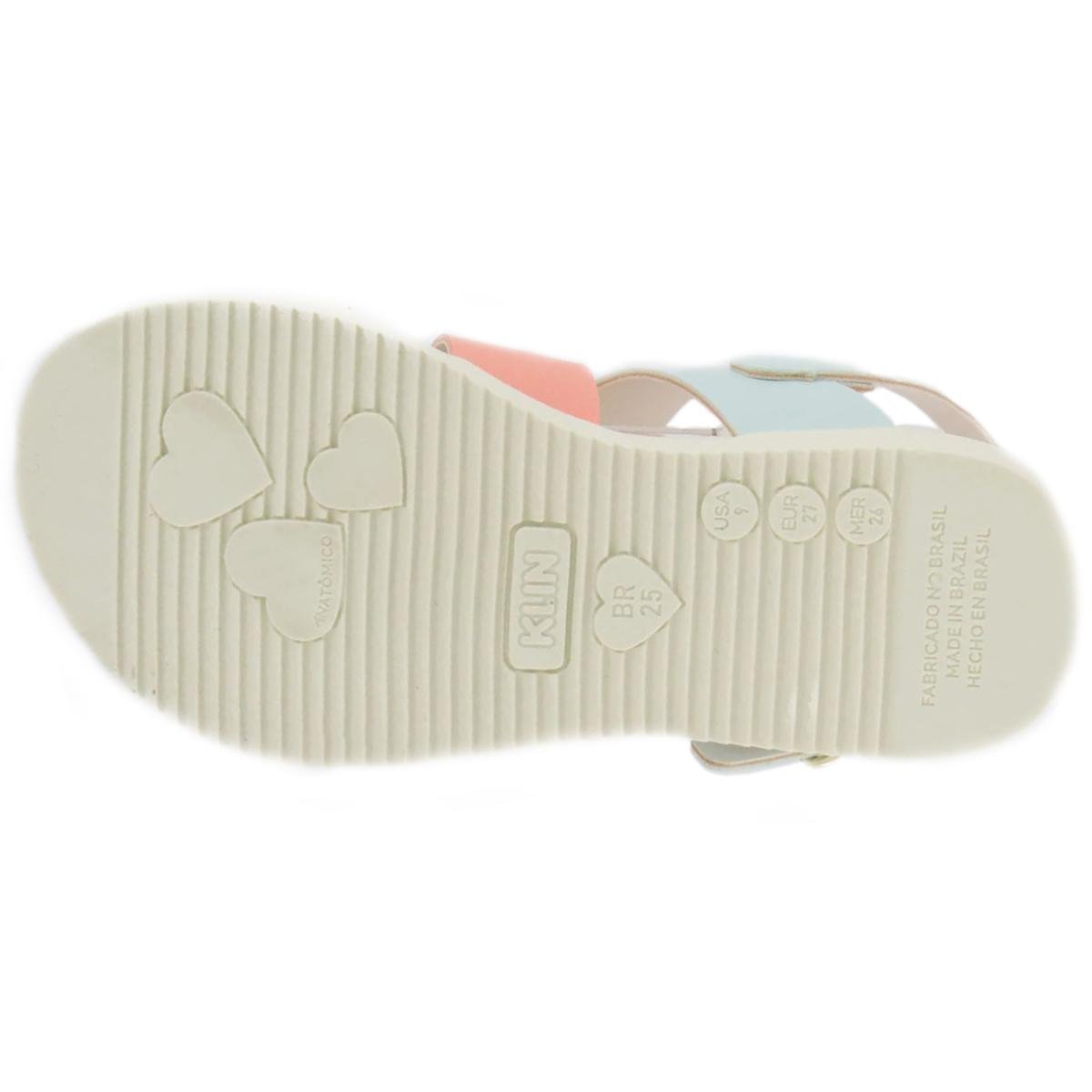 Sandália Infantil Klin Lola Menina - Branco e Rosa Branco/Rosa 5