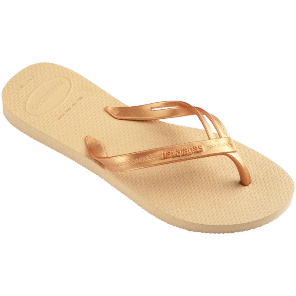 Chinelo Havaianas Elegance Feminino - Bege Bege 2