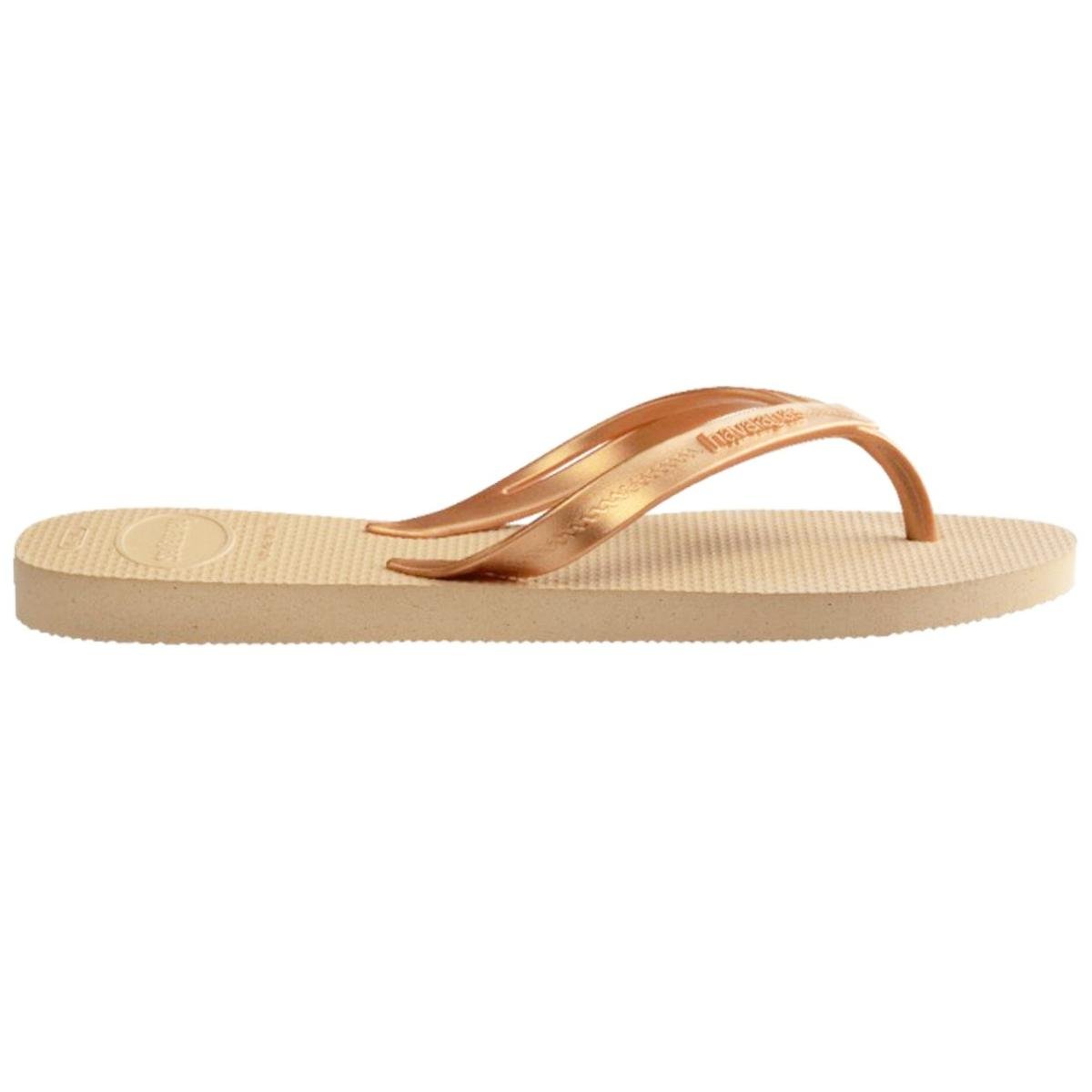 Chinelo Havaianas Elegance Feminino - Bege Bege 3