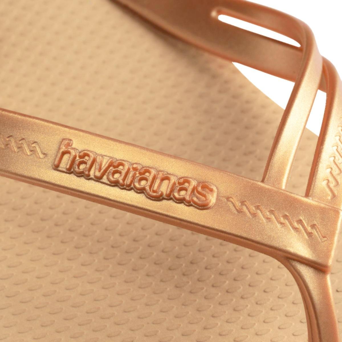 Chinelo Havaianas Elegance Feminino - Bege Bege 6