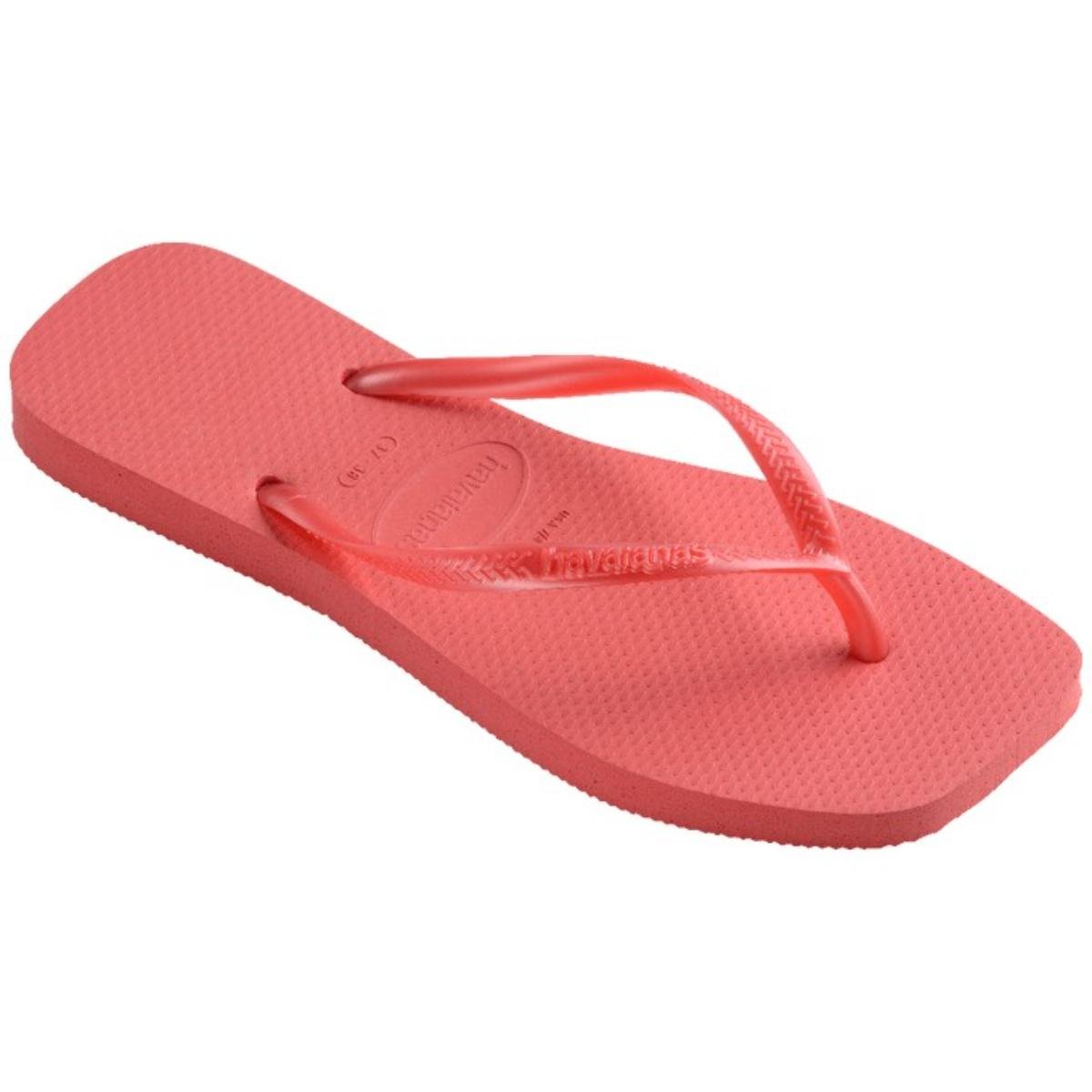 Chinelo Havaianas Slim Square Feminino - Coral Vermelho 2
