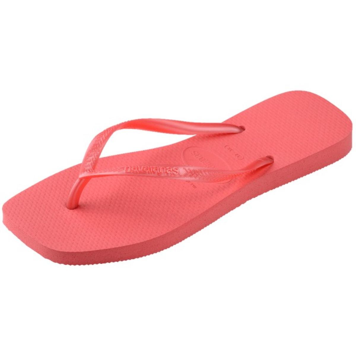 Chinelo Havaianas Slim Square Feminino - Coral Vermelho 4