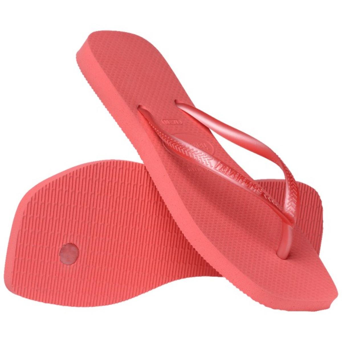 Chinelo Havaianas Slim Square Feminino - Coral Vermelho 5