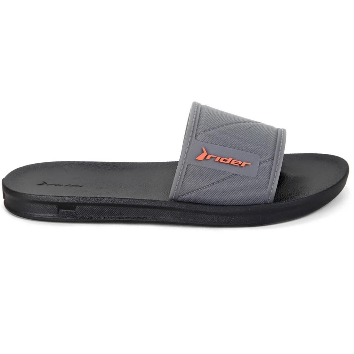 Chinelo Juvenil Rider Slide Street - Preto e Laranja Preto/Laranja 2