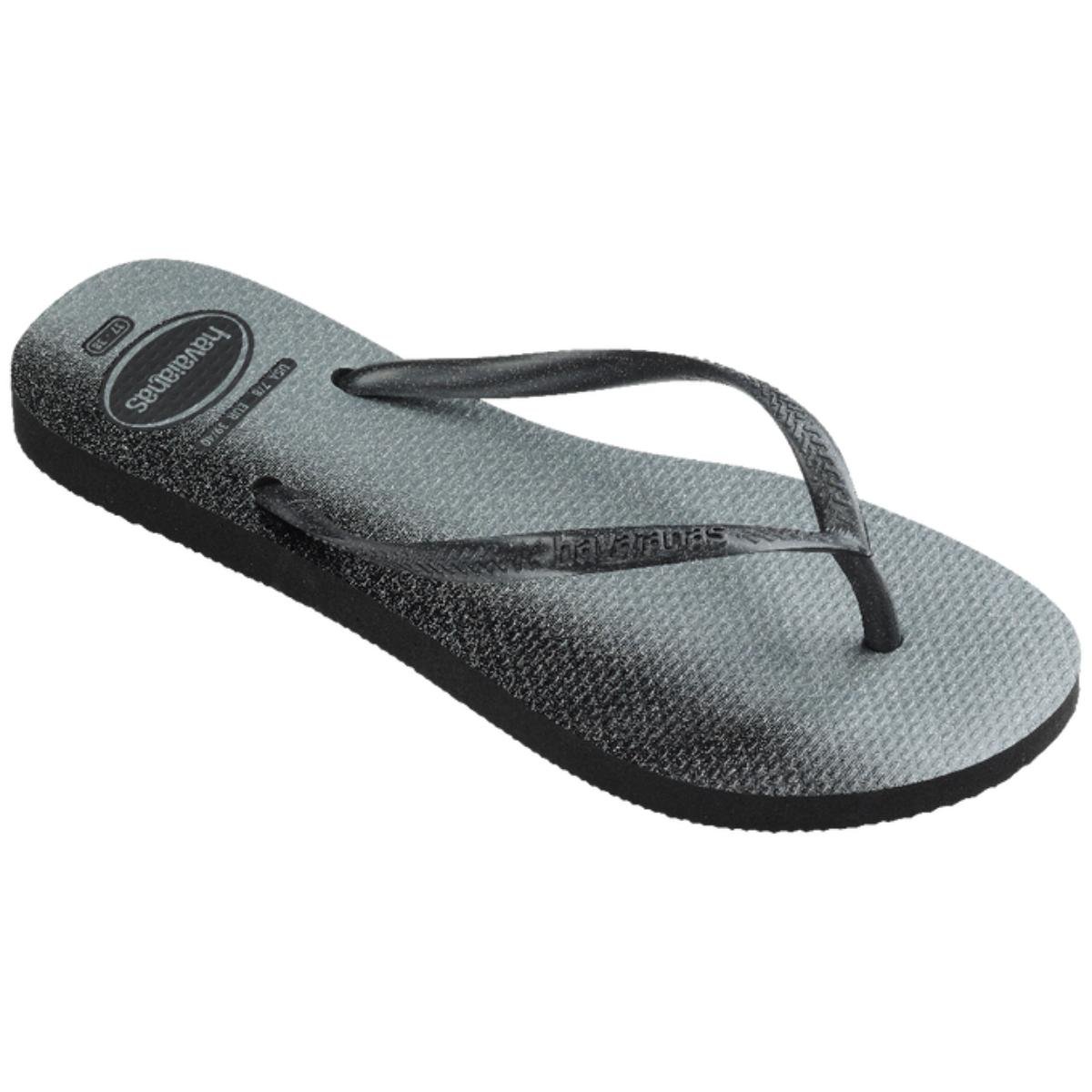 Chinelo Havaianas Slim Gloss Feminino - Preto Preto 2