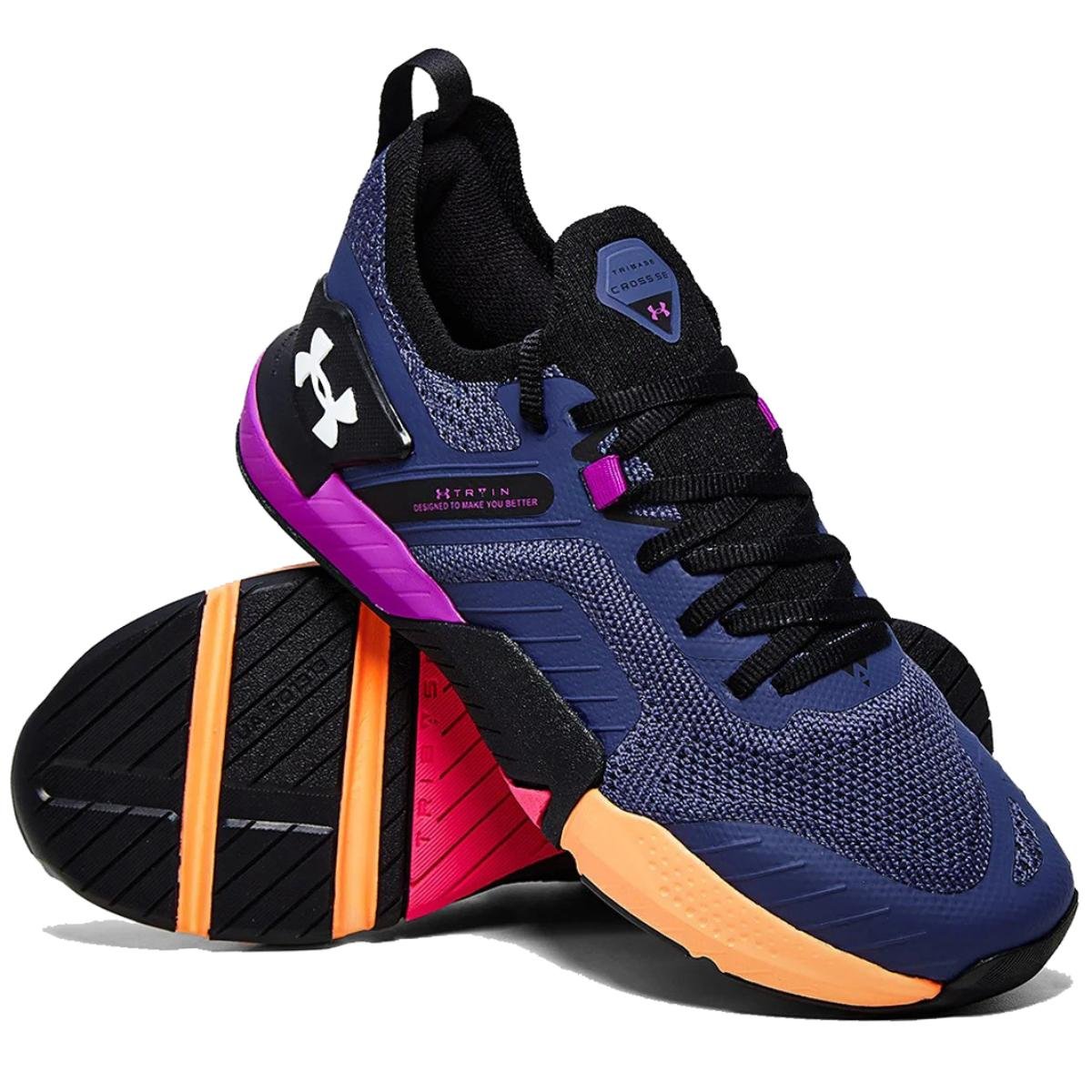 Tênis Under Armour Tribase Cross Se Masculino - Azul e Rosa Azul/Rosa 2