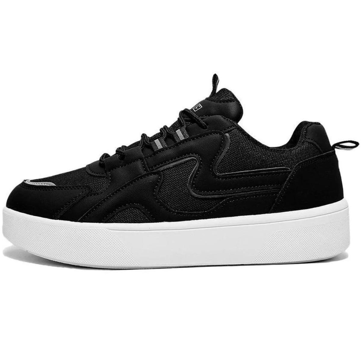 Tenis Ramarim Casual Fashion - Preto e Branco Preto 2