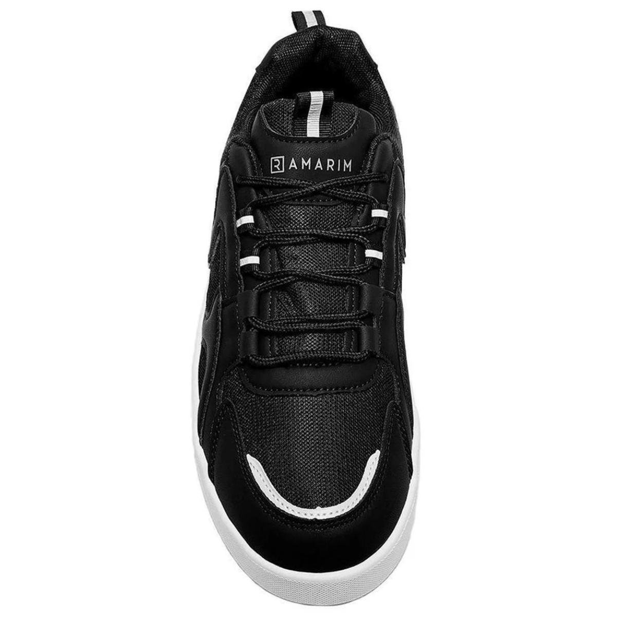 Tenis Ramarim Casual Fashion - Preto e Branco Preto 3