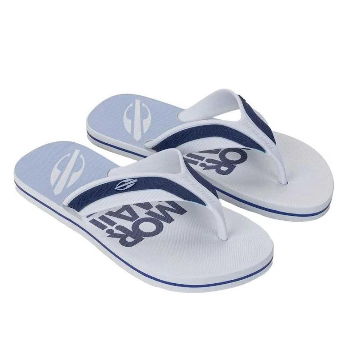 Chinelo Mormaii Neocycle I Masculino - Branco e Azul Branco 2
