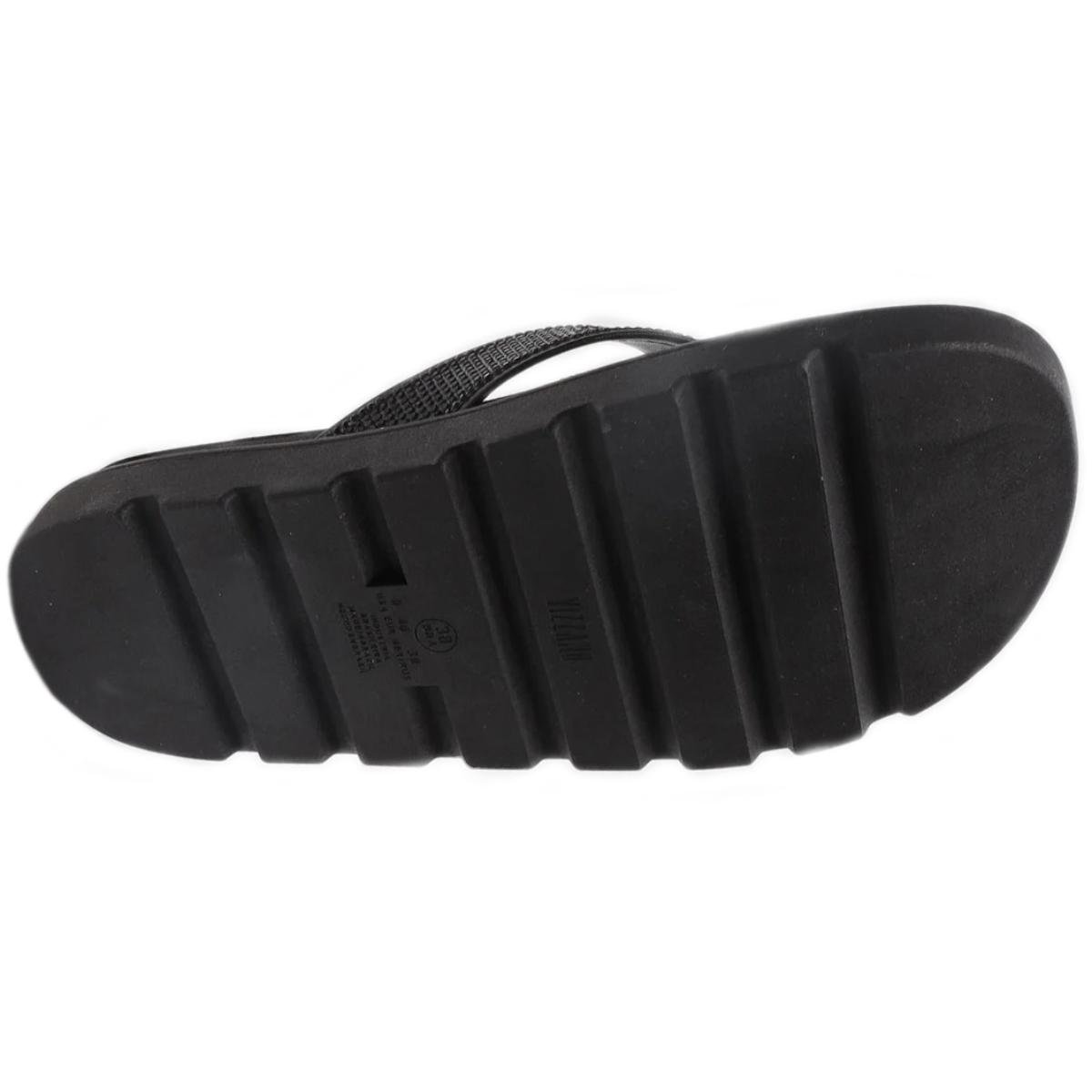 Chinelo Vizzano Flat Strass Feminino - Preto Preto 6