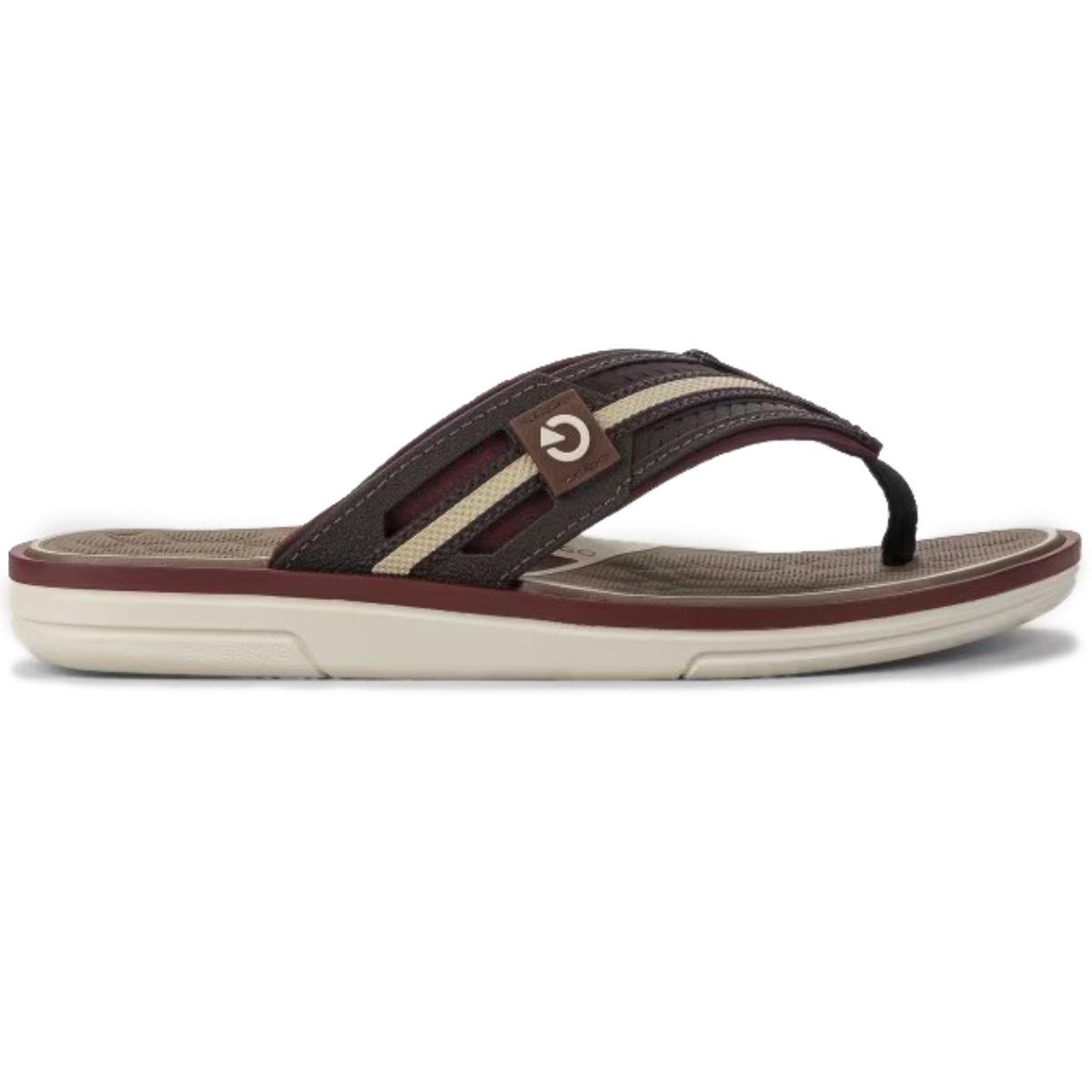 Chinelo Cartago Lyon III Masculino - Marrom e Bege Marrom 3