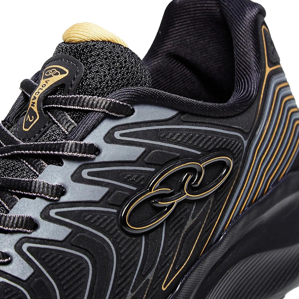 Tênis Olympikus Volcan 2 Masculino - Preto e Dourado Preto 6
