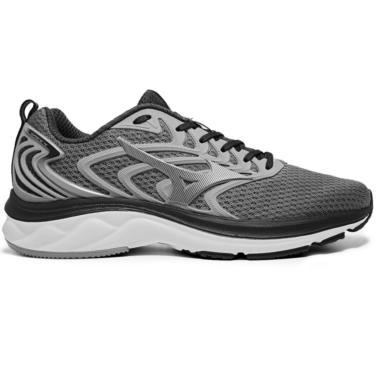 Tênis Mizuno Space 4 Masculino - Cinza e Chumbo Cinza 1