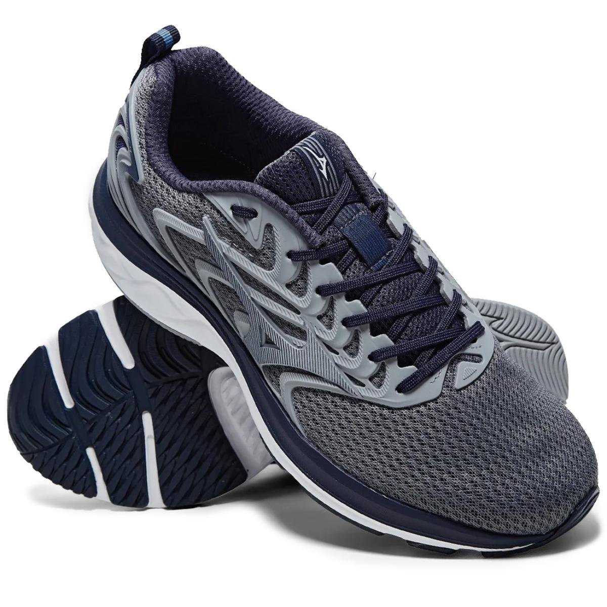 Tênis Mizuno Space 4 Masculino - Cinza e Chumbo Cinza 2