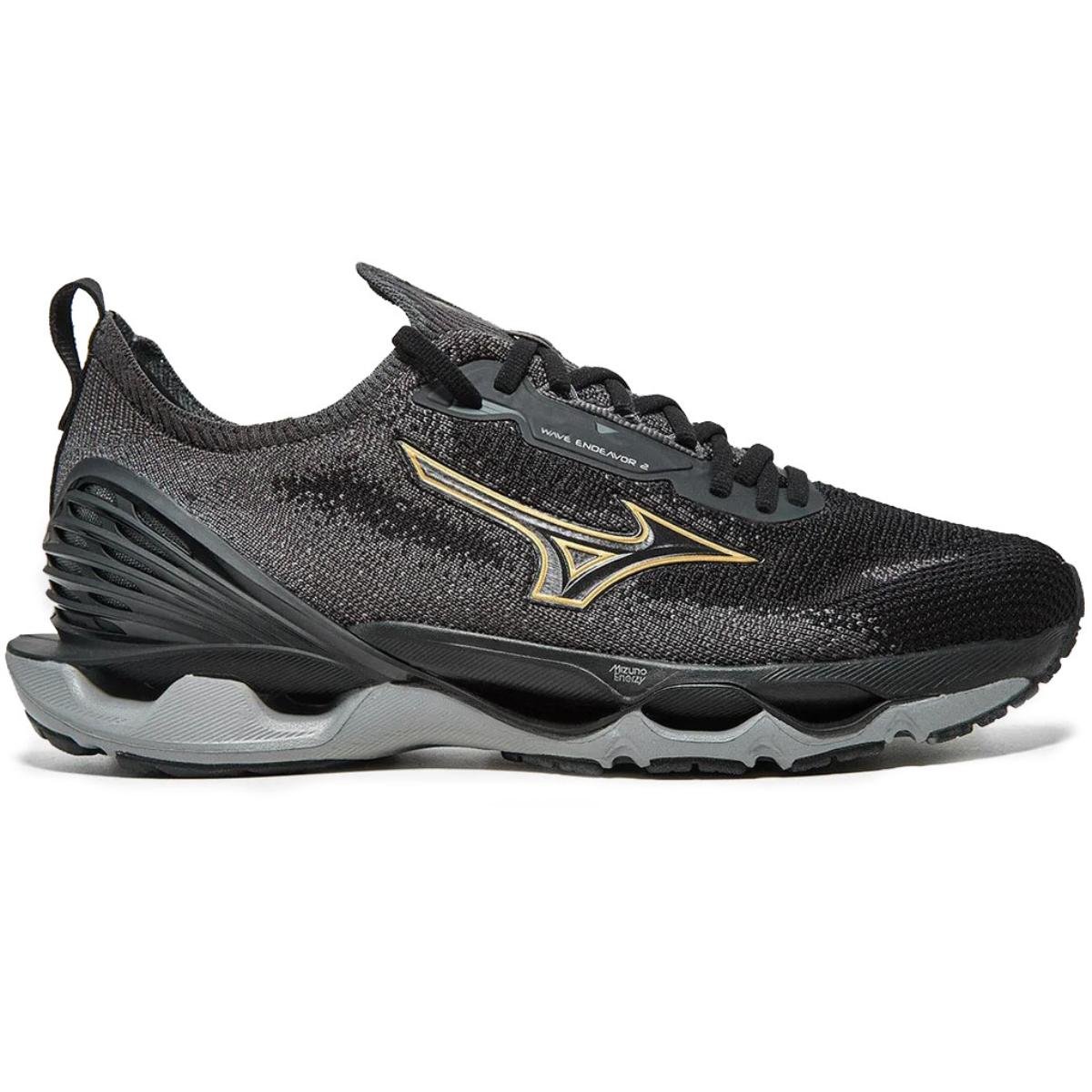 Tênis Mizuno Wave Endeavor 2 Masculino - Preto Preto 2