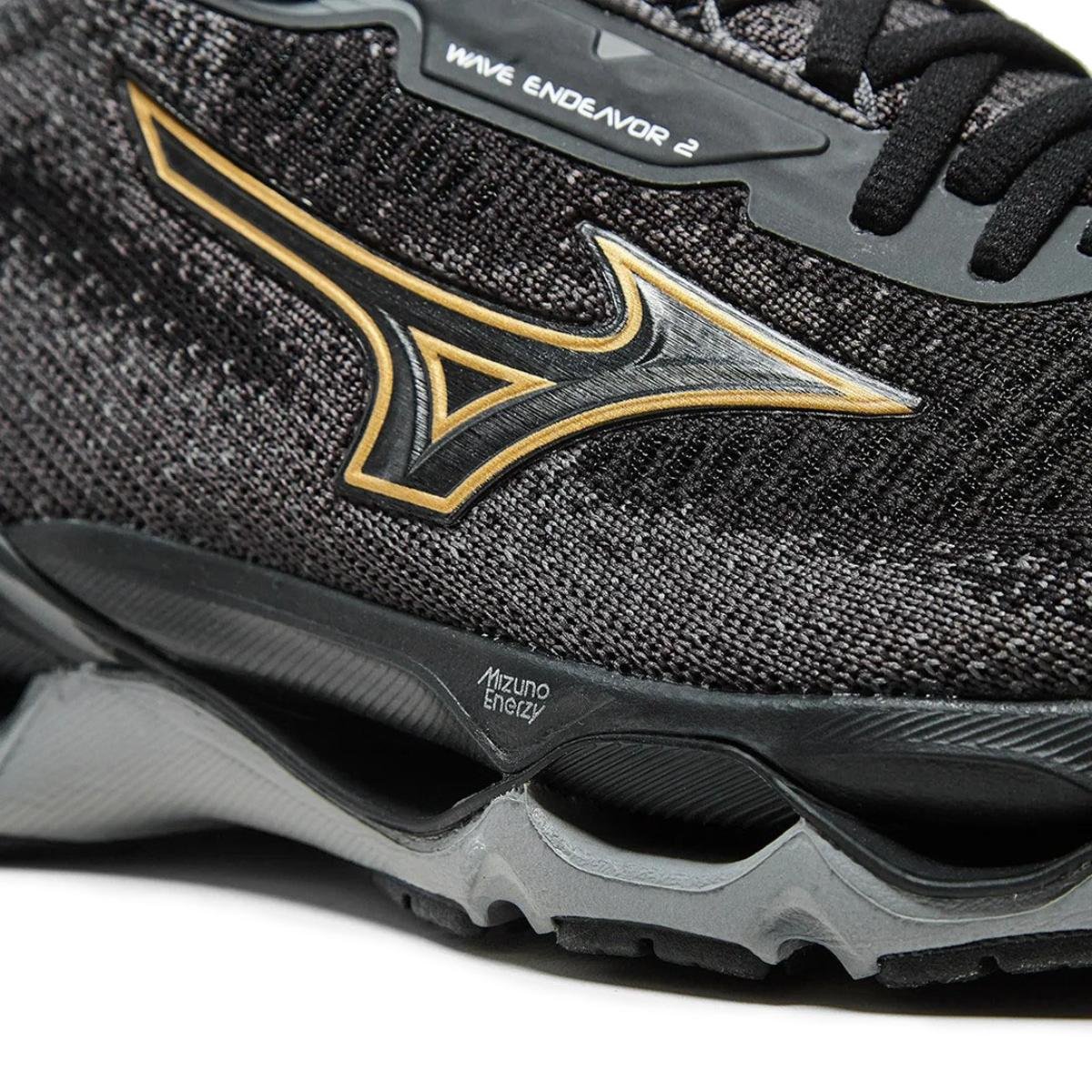 Tênis Mizuno Wave Endeavor 2 Masculino - Preto Preto 4