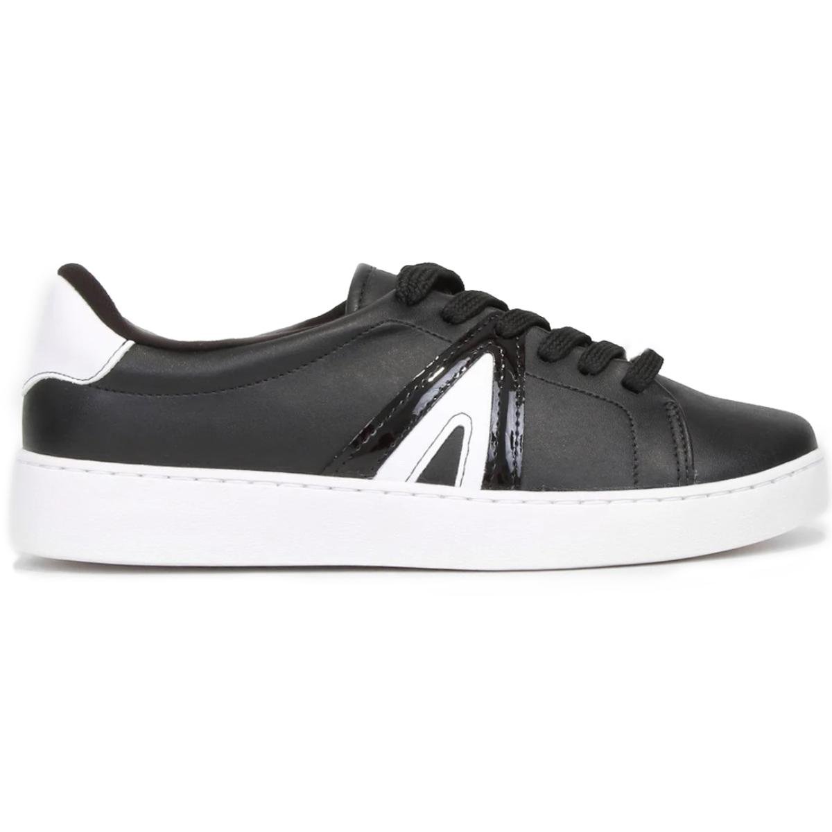 Tênis Vizzano Casual Cano Baixo Feminino - Preto e Branco Preto 2