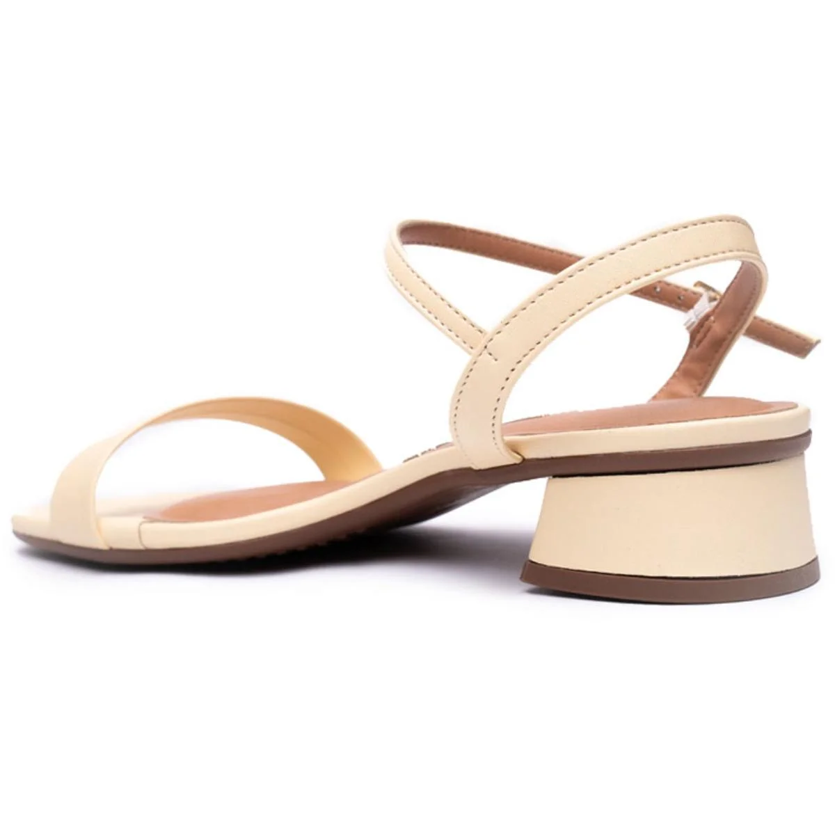 Sandália Vizzano Salto Bloco Baixo Casual Feminina - Amarelo Amarelo 4