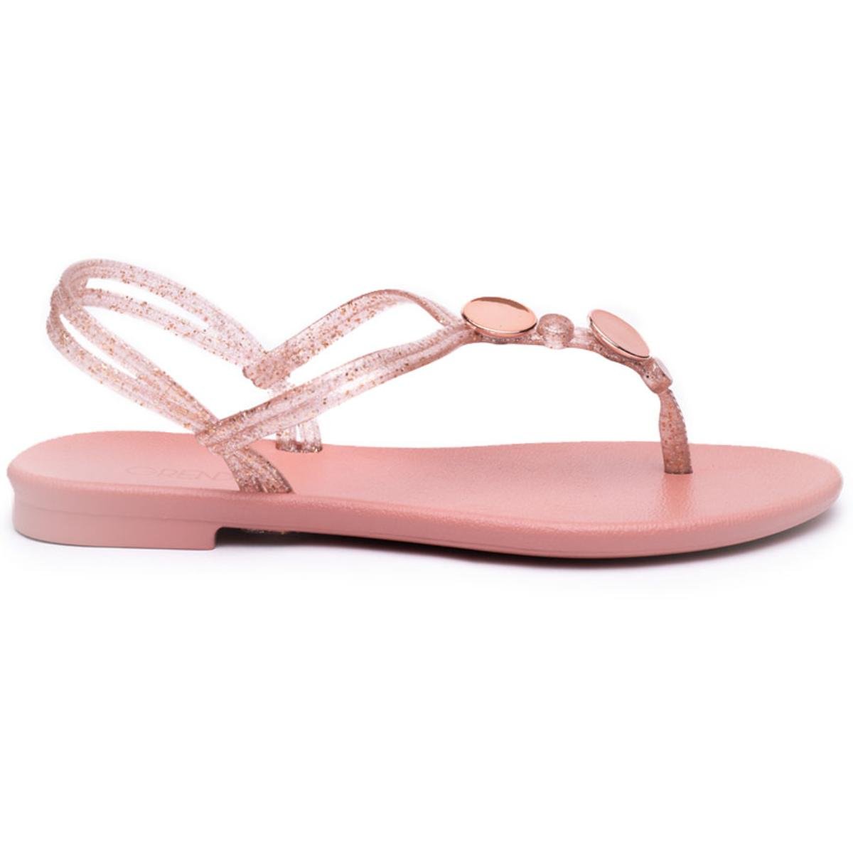 Rasteira Grendha Acordes Detalhe Feminina - Rosa Rosa 2