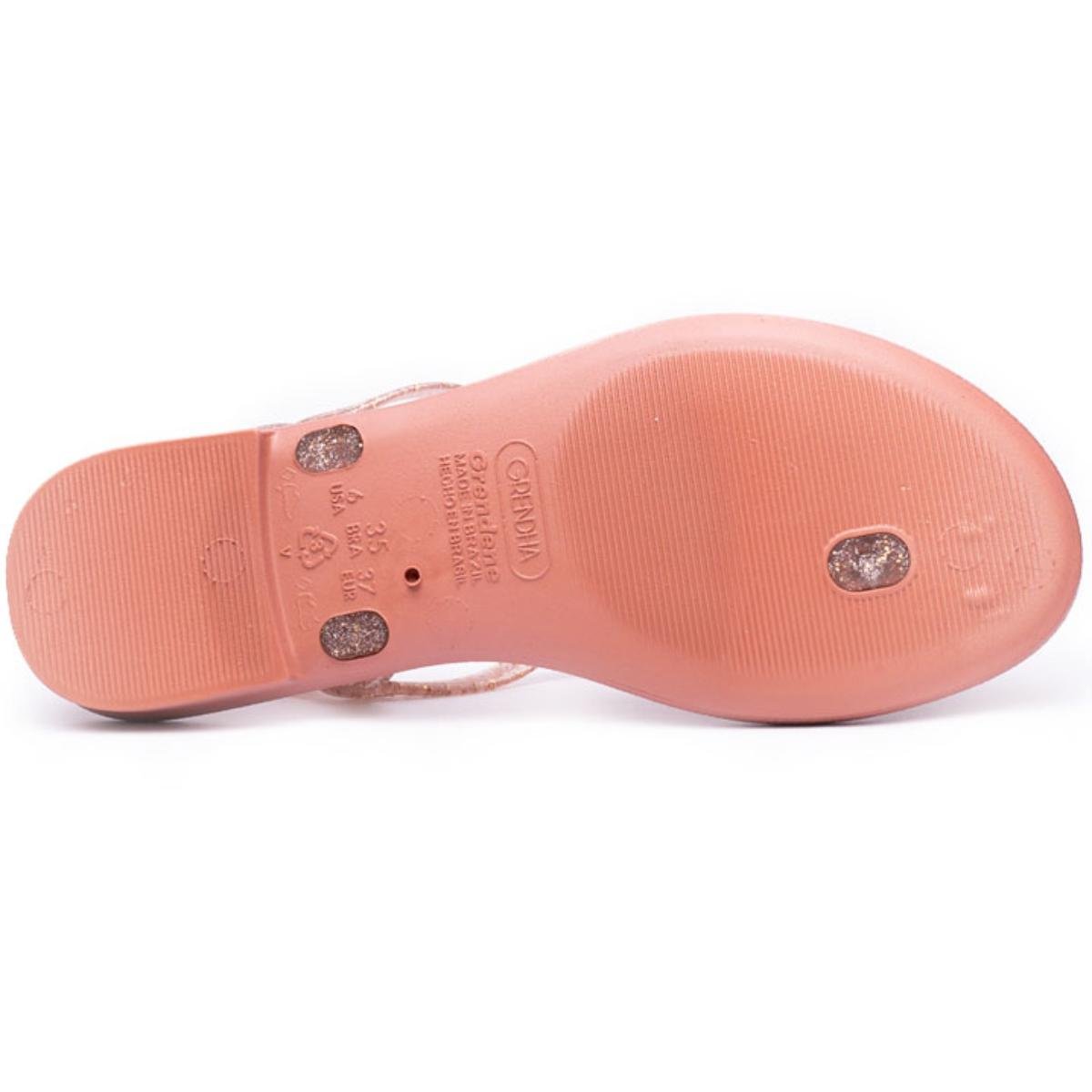 Rasteira Grendha Acordes Detalhe Feminina - Rosa Rosa 5