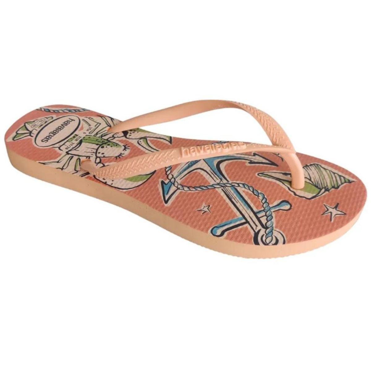 Chinelo Havaianas Slim Fresh Feminino - Laranja Laranja 2