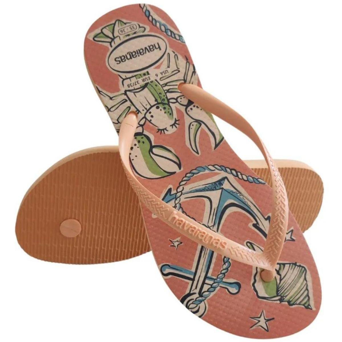 Chinelo Havaianas Slim Fresh Feminino - Laranja Laranja 5