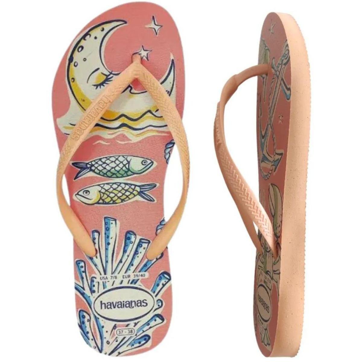 Chinelo Havaianas Slim Fresh Feminino - Laranja Laranja 6