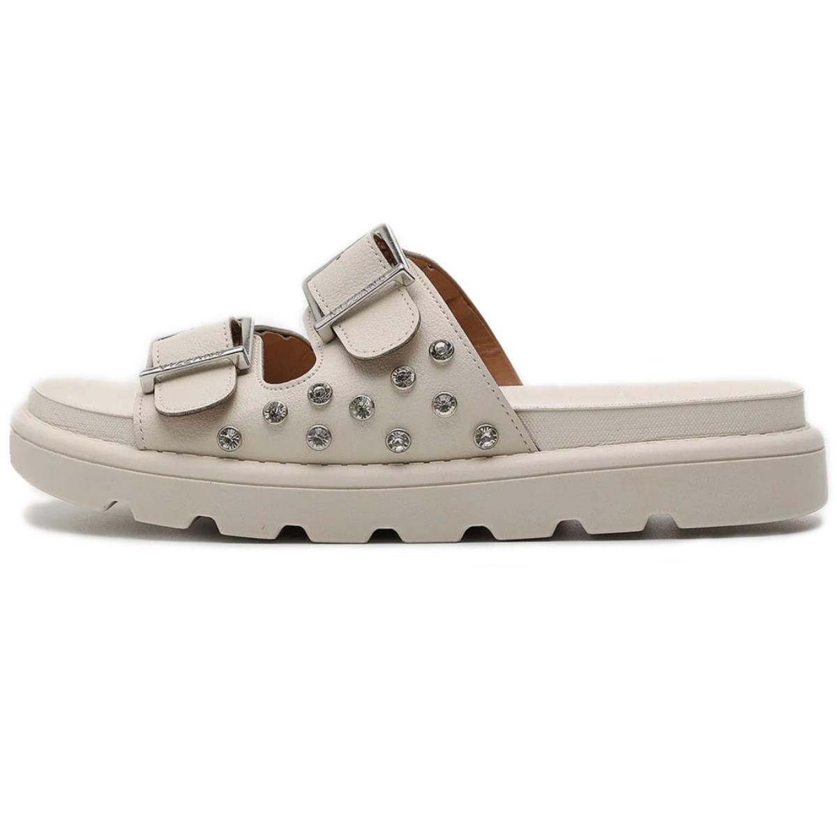 Rasteira Vizzano Floather Strass Feminina - Branco Branco 2