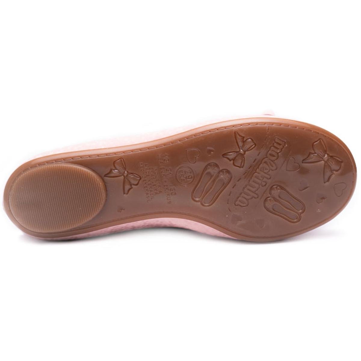 Sapatilha Molekinha Laço Detalhes Infantil - Rosa Rosa 5