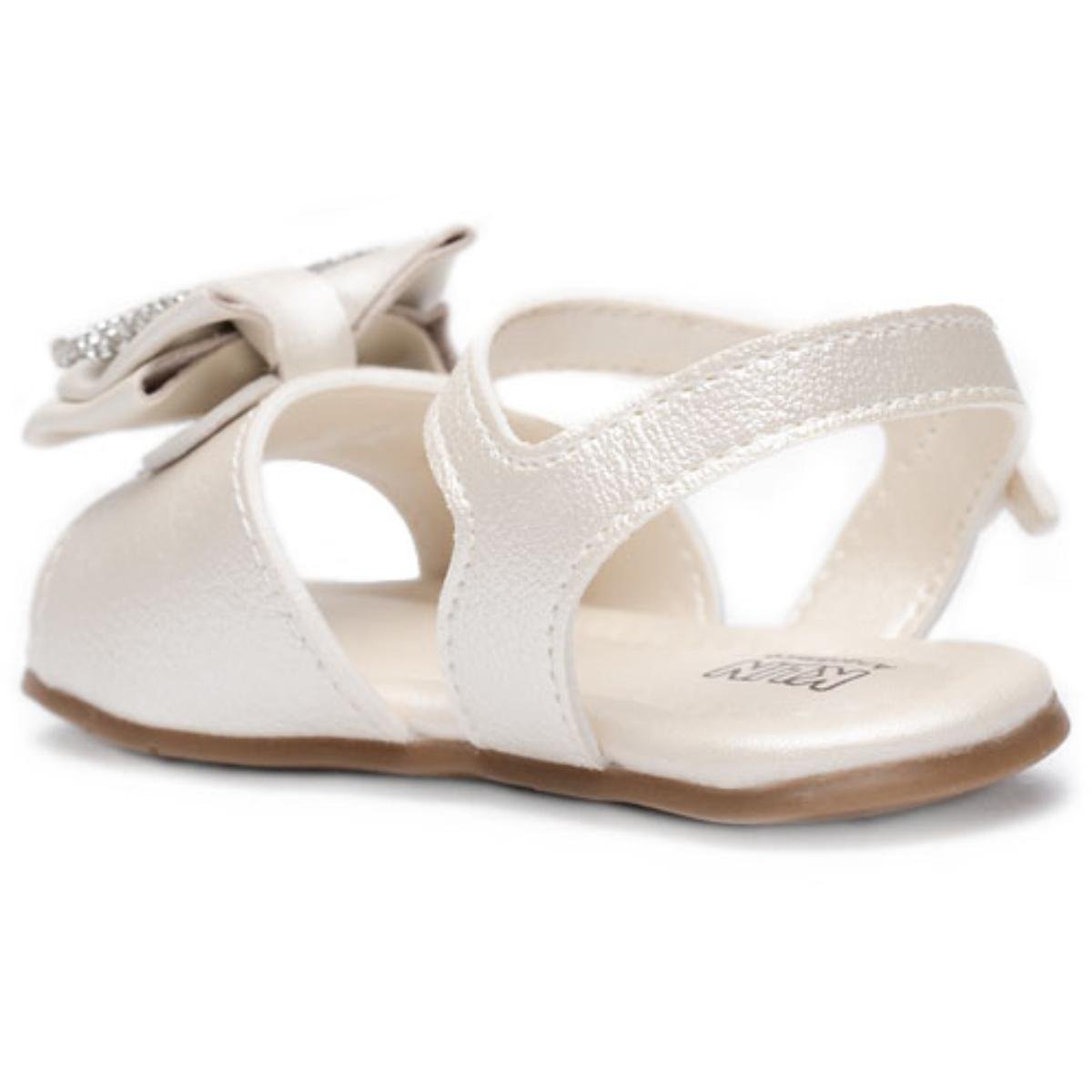 Sandália Infantil Klin Cup Cake Menina - Off White Branco 4