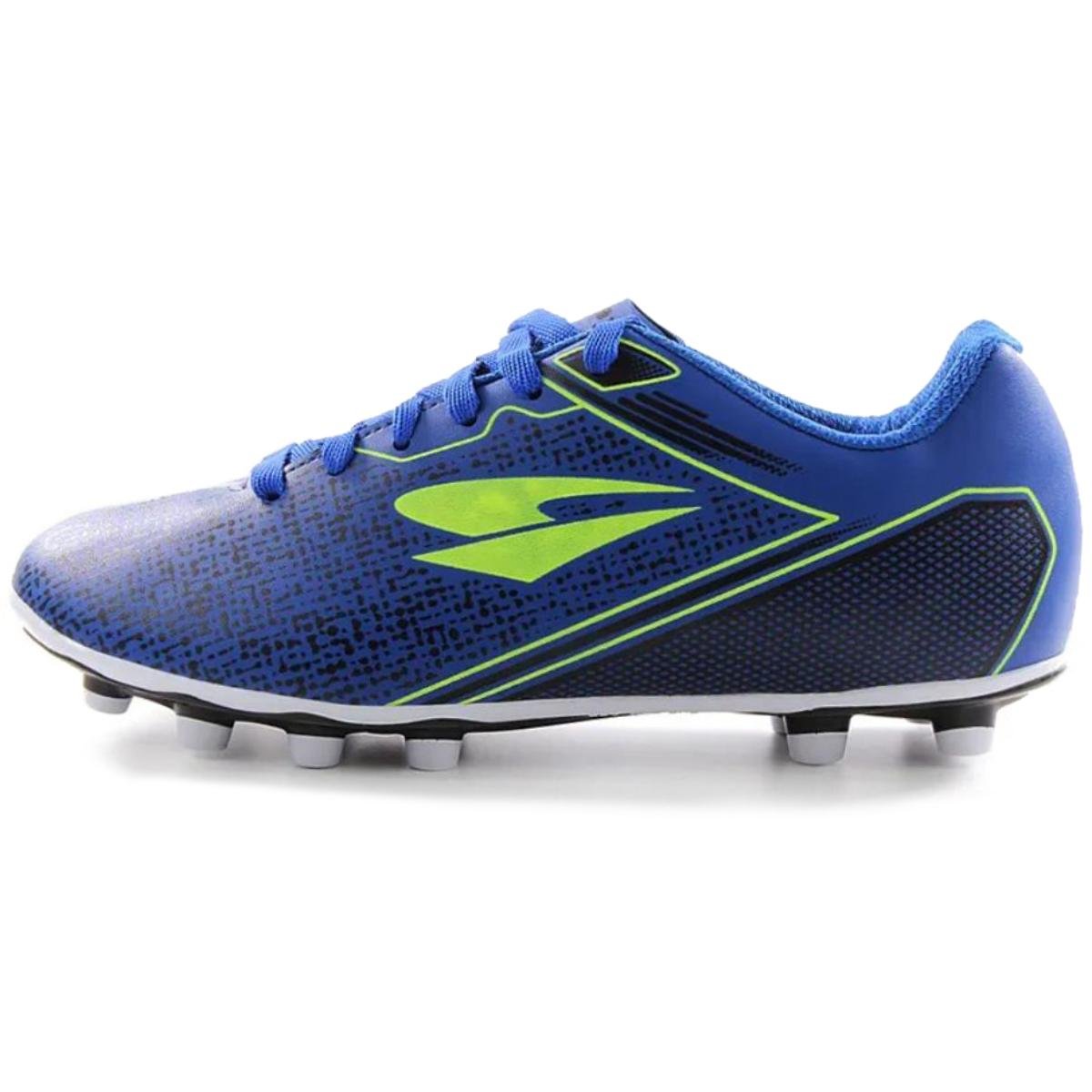 Chuteira Campo Dray Layt Masculina - Azul e Verde Azul 2