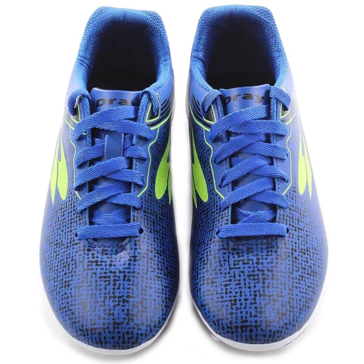 Chuteira Campo Dray Layt Masculina - Azul e Verde Azul 3