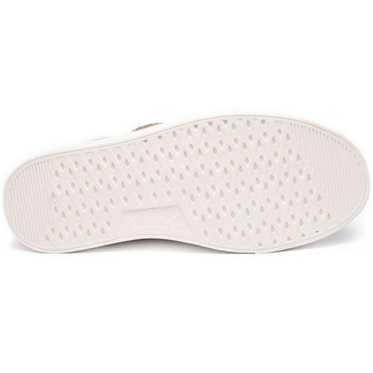 Tênis Ramarim Plataforma Casual Feminino - Branco e Dourado Branco 5