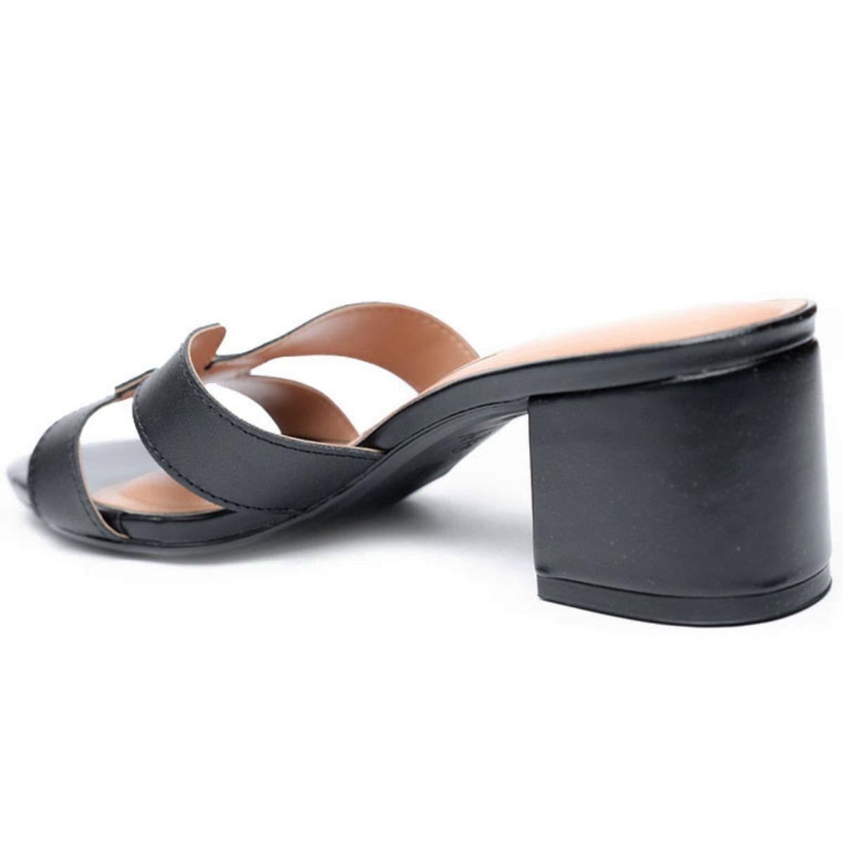 Tamanco Vizzano H Salto Bloco Feminino - Preto Preto 4