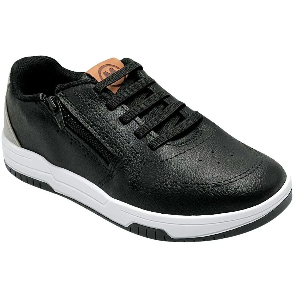 Tênis Infantil Molekinho Neo Casual Menino - Preto Preto 1