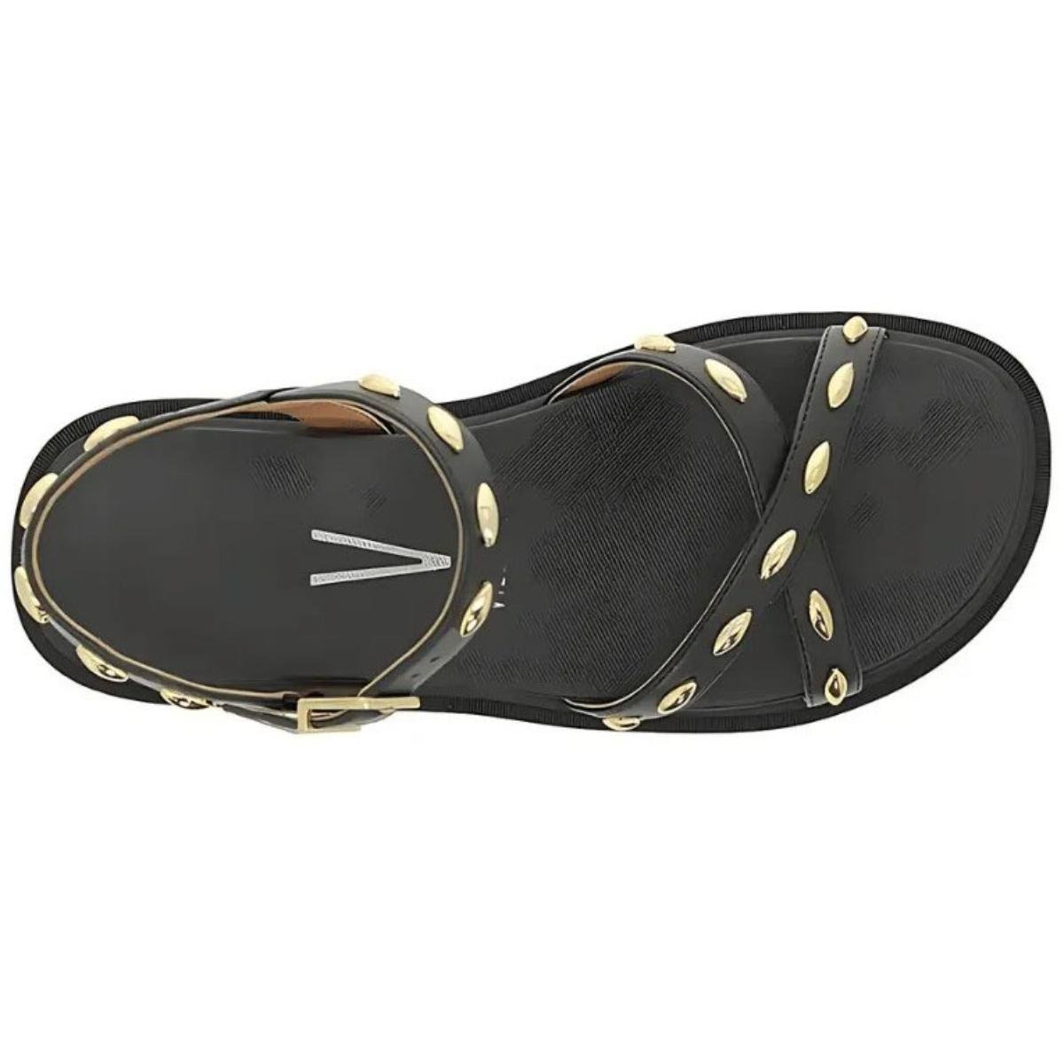 Sandália Vizzano Detalhes Flatform Feminina - Preto Preto 3