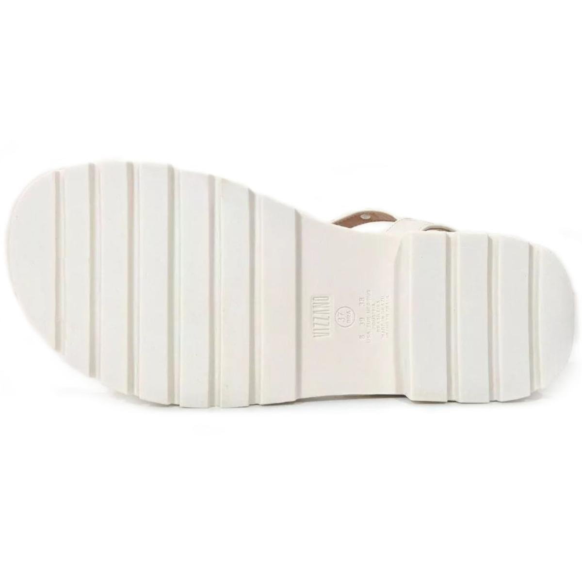 Sandália Vizzano Detalhes Flatform Feminina - Cinza Branco 5