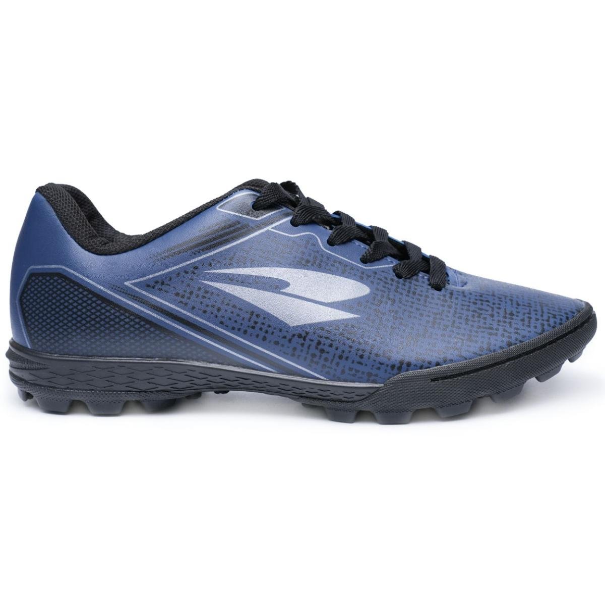 Chuteira Society Dray Layt Masculino - Marinho e Prata Azul 2