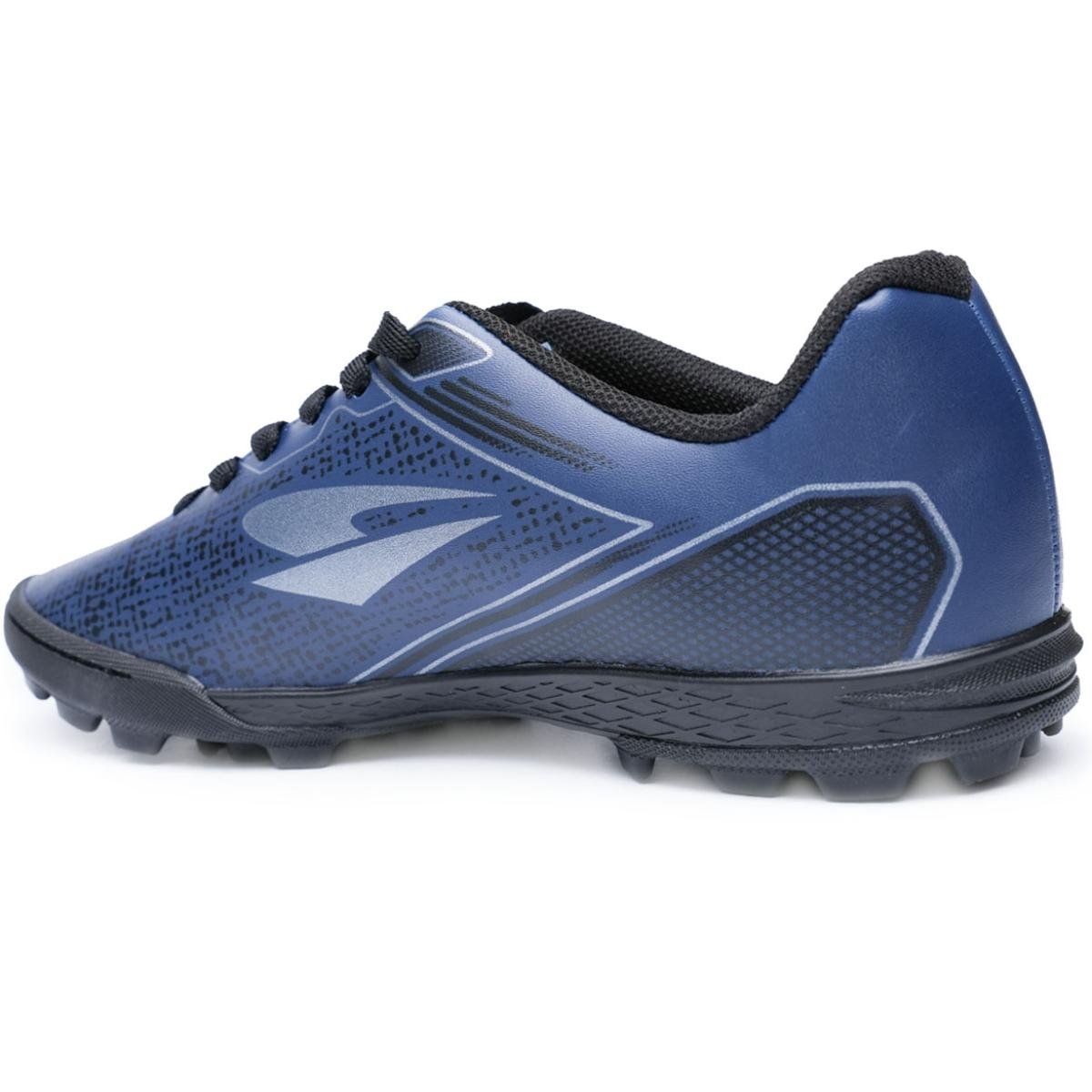 Chuteira Society Dray Layt Masculino - Marinho e Prata Azul 4