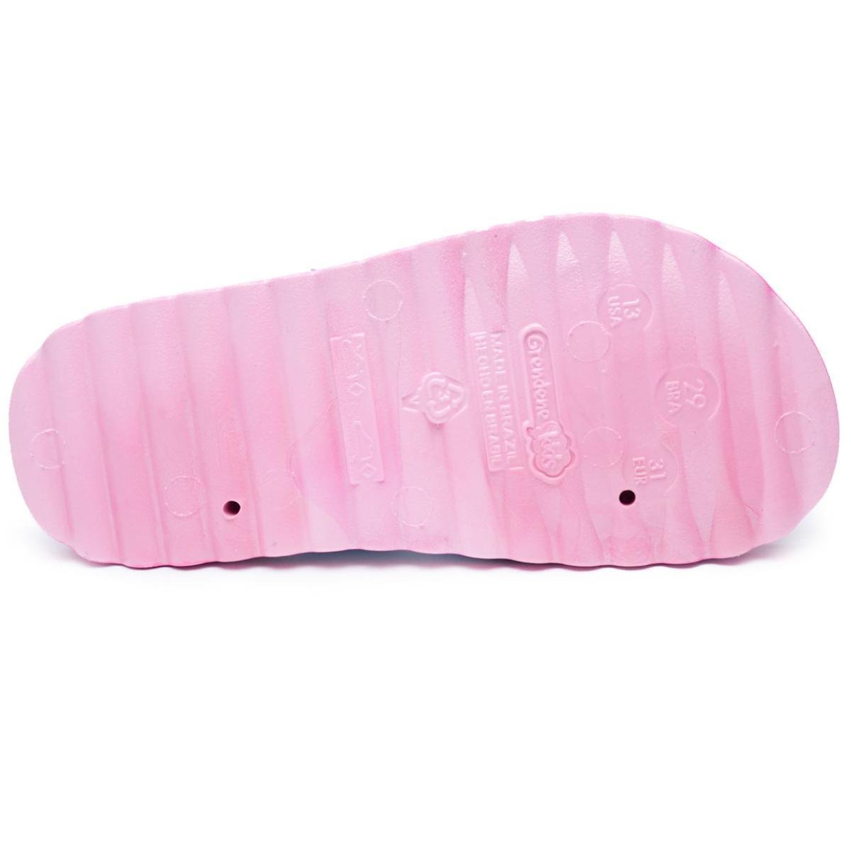 Chinelo Infantil Slide Grendene Kids Divertida Mente - Rosa e Azul Azul 5