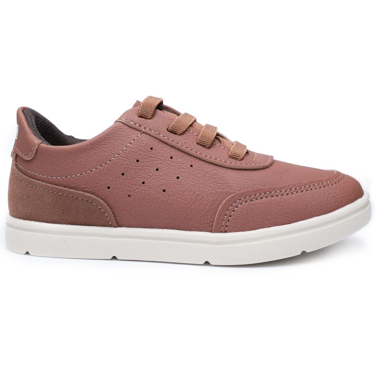 Tênis Infantil Klin Casual Flyer Menino - Marrom Marrom 2