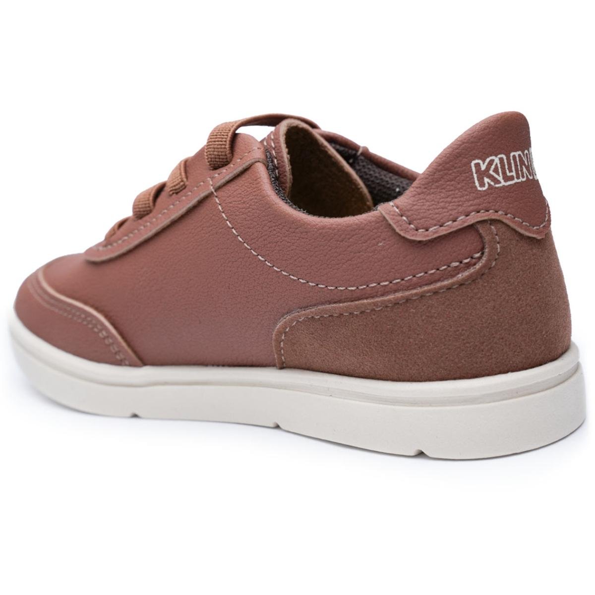 Tênis Infantil Klin Casual Flyer Menino - Marrom Marrom 4