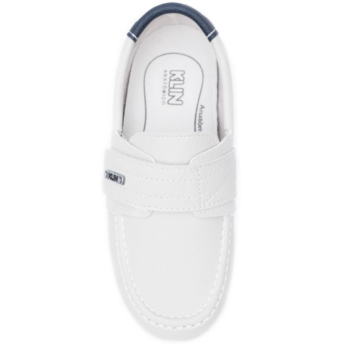 Mocassim Infantil Klin Sider Menino - Creme Branco 3